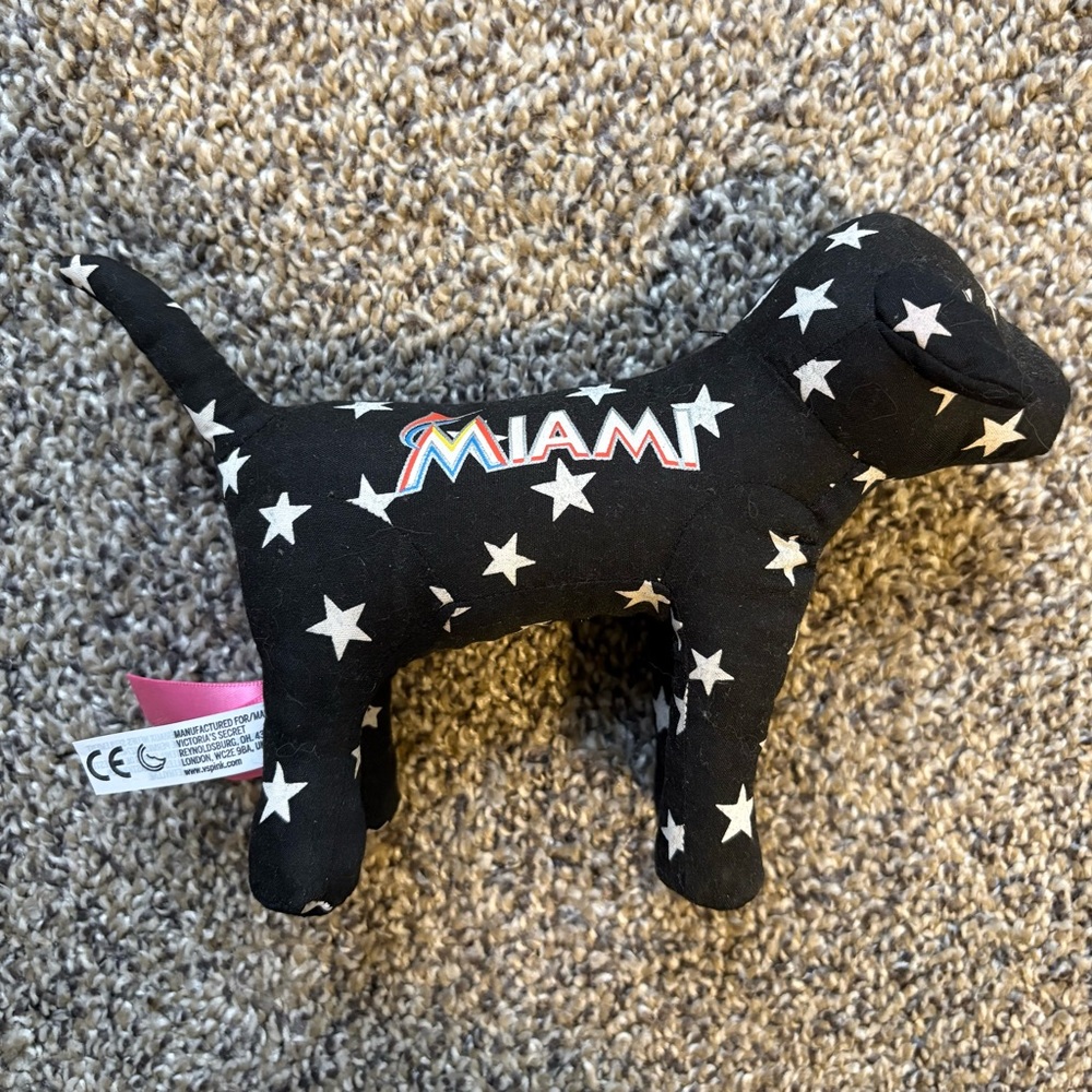 NWOT RARE Victoria's Secret PINK “Miami Marlins” Mini Dog